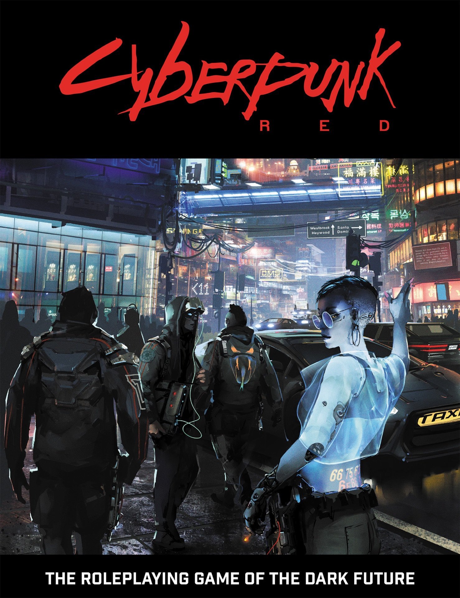 Cyberpunk RED çekirdek kural kitabı kapağı