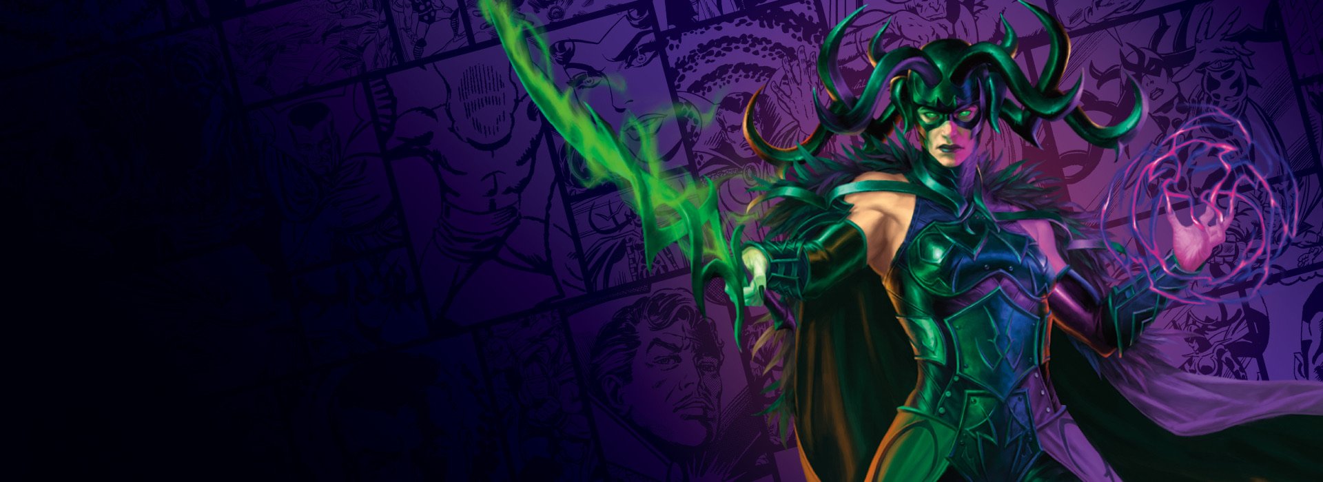 Darkhold Destiny için Hela'yı gösteren Magic sanatı