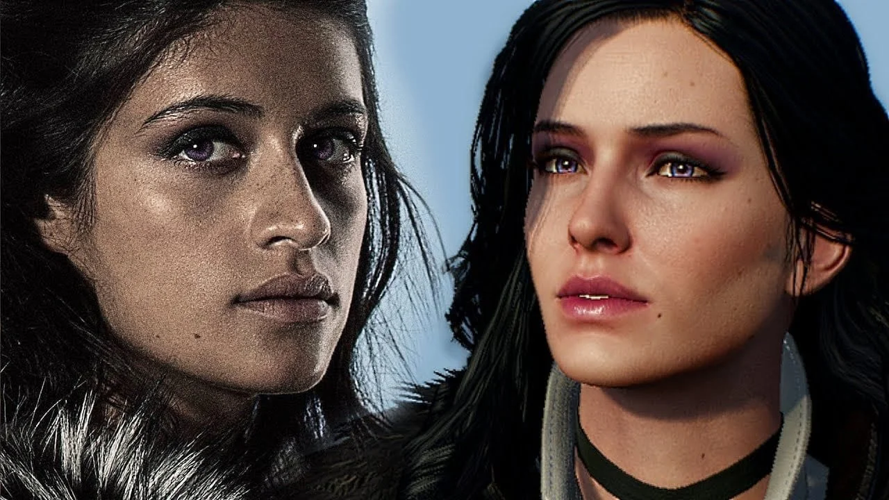 Yennefer Dizi(Sol) - Yennefer Oyun(Sağ)