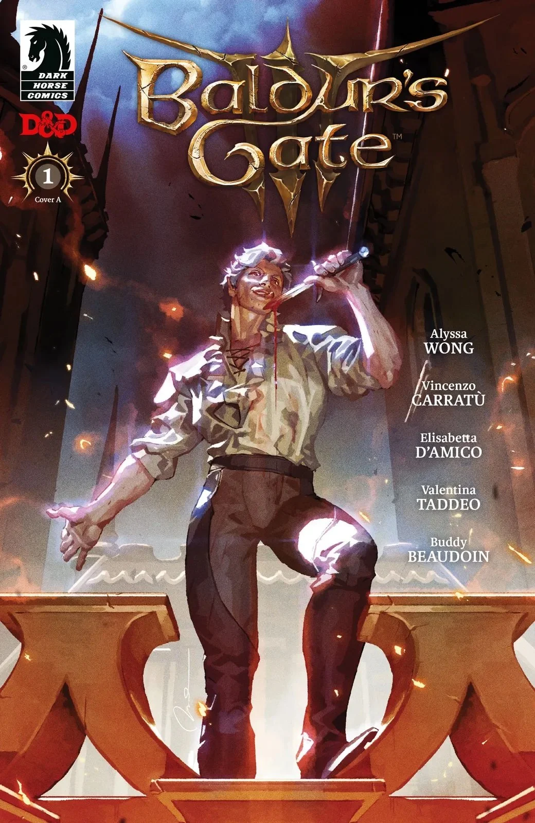 Baldur's Gate 3 çizgi roman 1. sayı A kapağı, Astarion