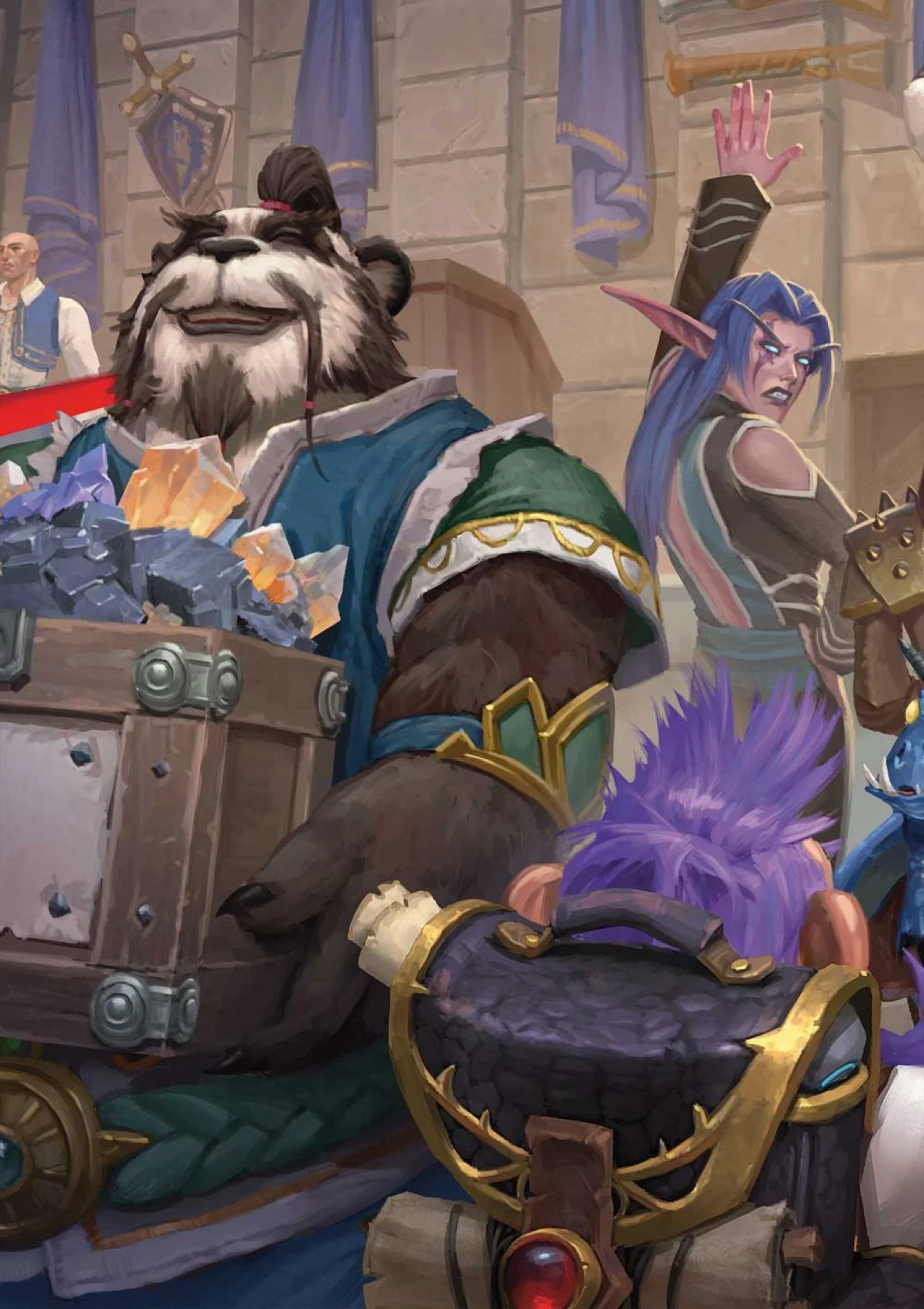 D&D World of Warcraft kitabına eklenen yeni WoW ırkları tanıtım görseli