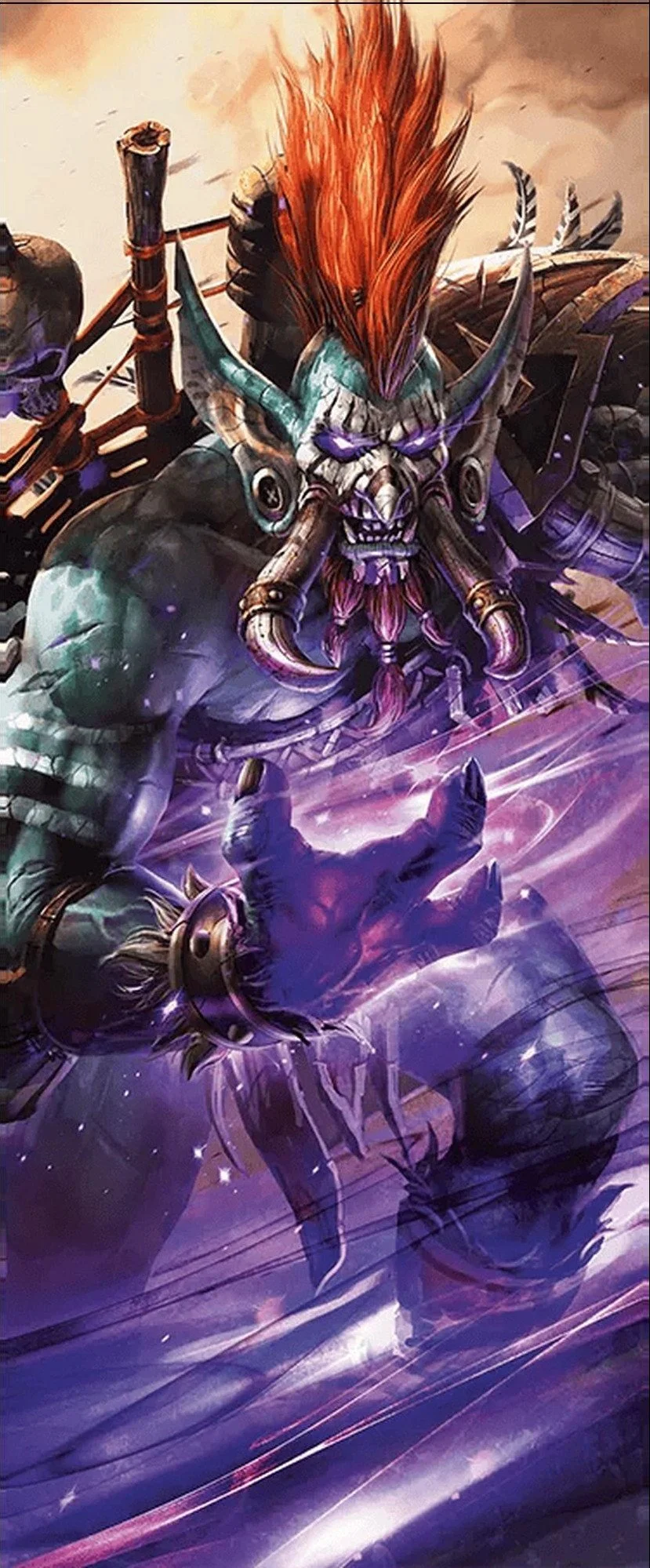 D&D World of Warcraft kitabındaki Shaman sınıfının resmi çizimi