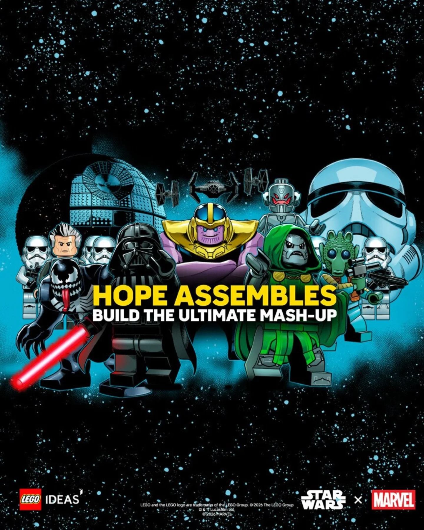 LEGO Ideas Star Wars ve Marvel mash-up yarışma görseli