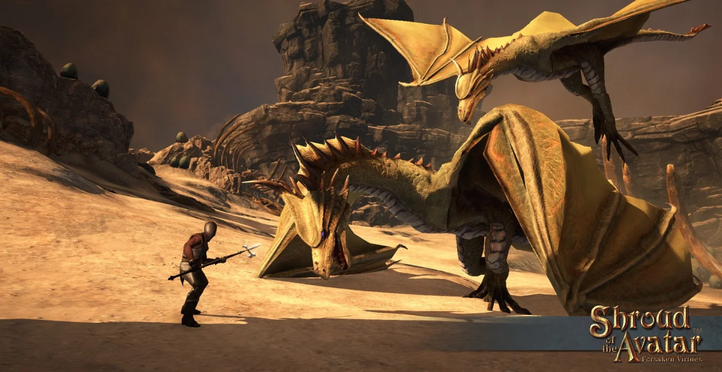 Shroud of the Avatar Forsaken Virtues ejderha ekran görüntüsü