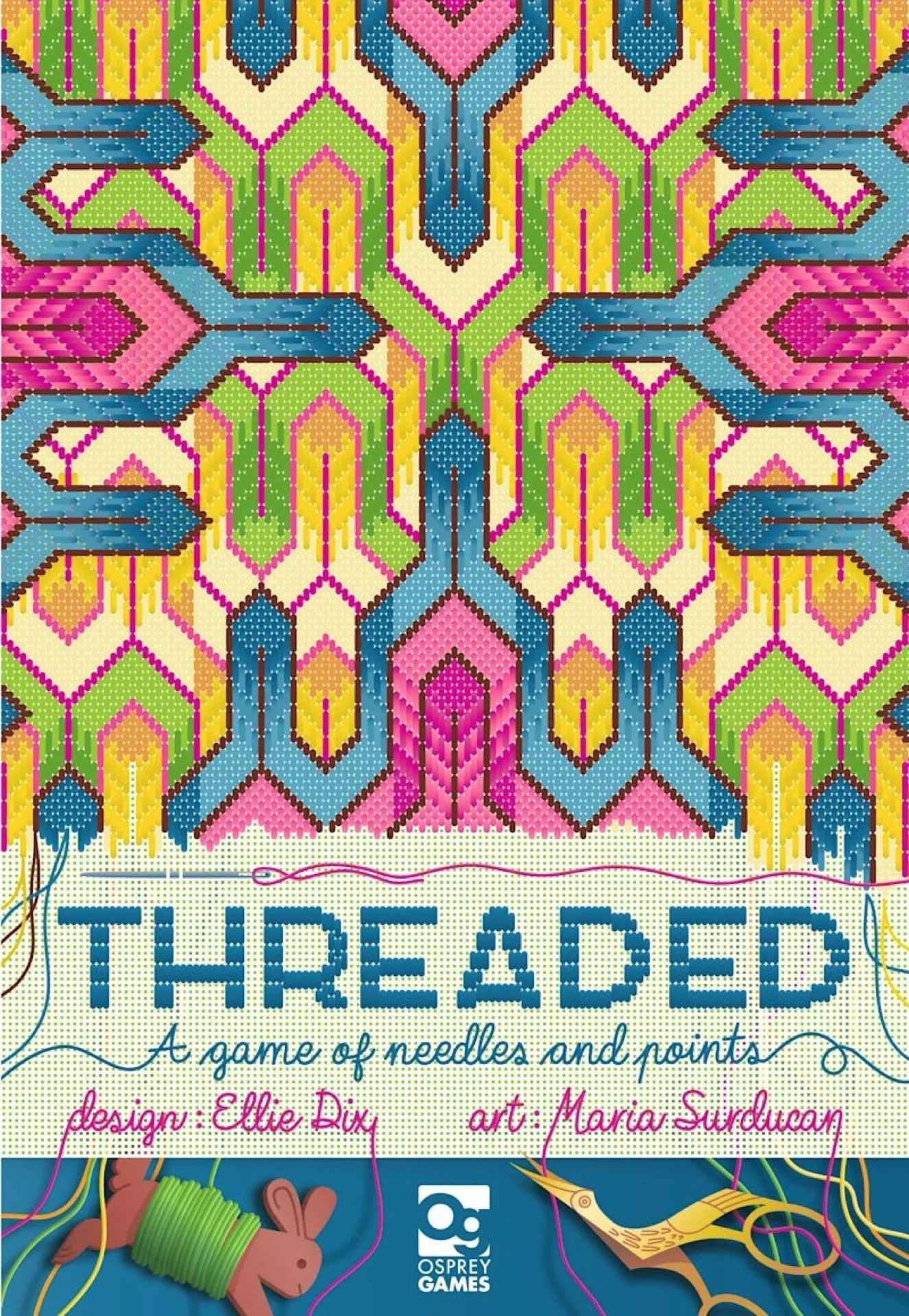 Threaded: A Game of Needles and Points masa oyunu kutu kapağı