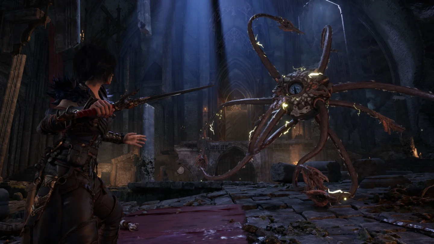Warlock: Dungeons & Dragons oyununda Kaatri dokunaçlı göz yaratığıyla karşı karşıya
